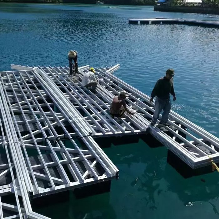Aluminium & Wooden Pontoon Project 004