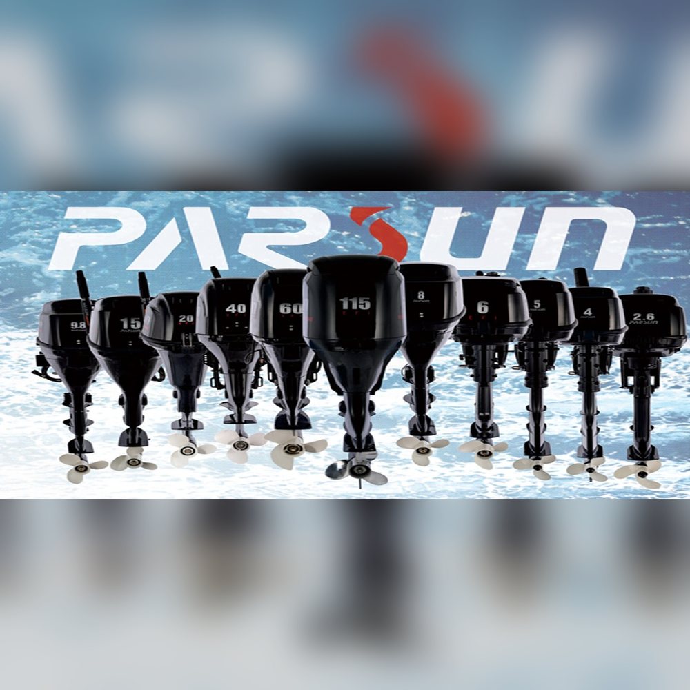 Parsun four-stroke outboard lineup from 2.6 HP to 115 HP