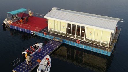 Floating AC cabin cum restaurant at Korba